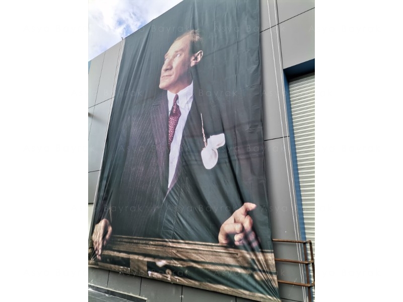Devlet Bahçeli Posteri 400x600cm Raşel Kumaş